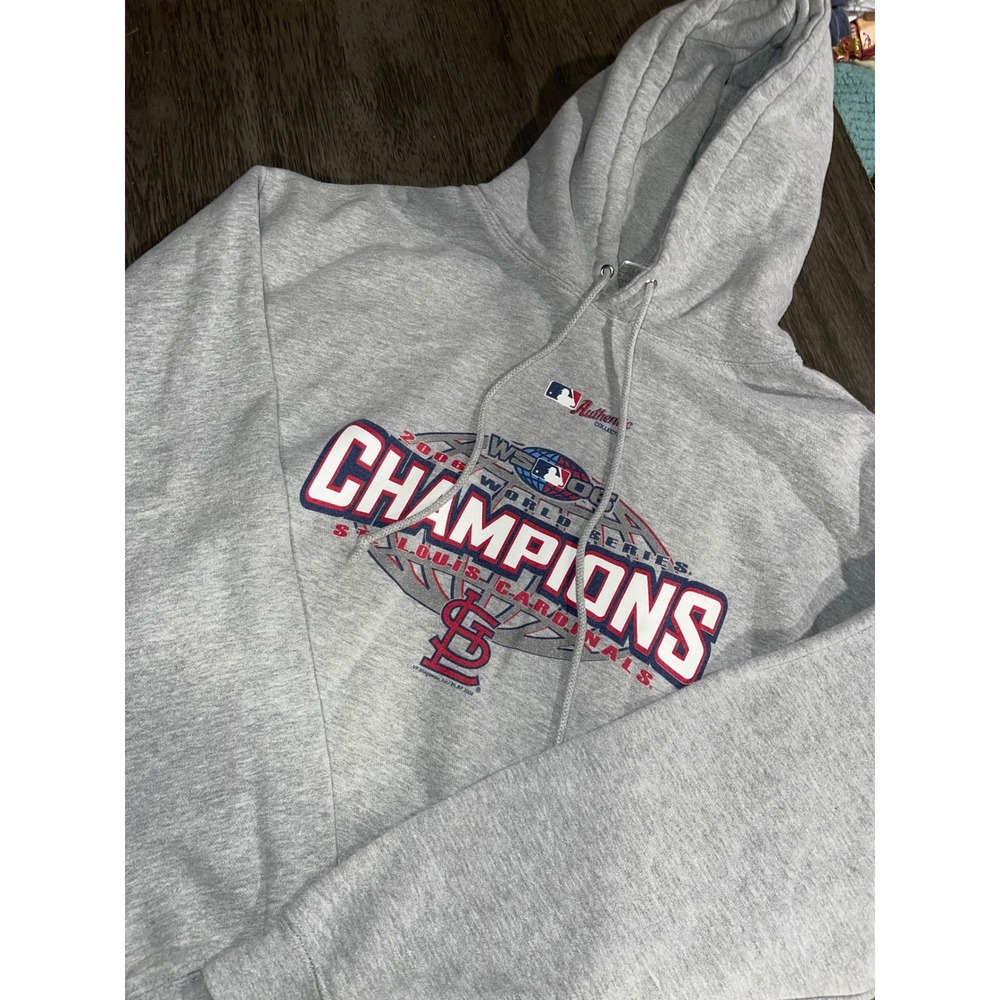 Alstyle Gray Hoodie 2006 World Series Champions St Louis Cardinals XL